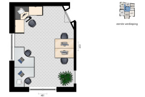 Plattegrond kantoor a7 - Oranjesingel 2a